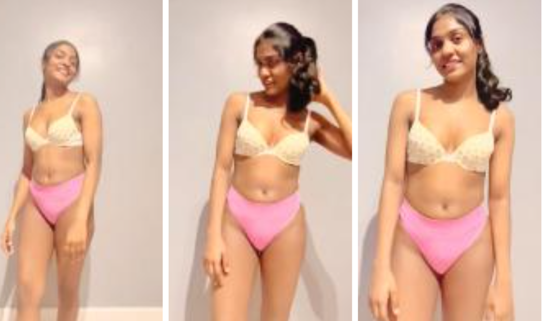 Beautiful Slim Girl Posing In Bra And Panty Latest