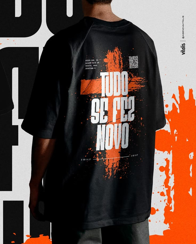 Estampa cristã para camiseta — arte de fé