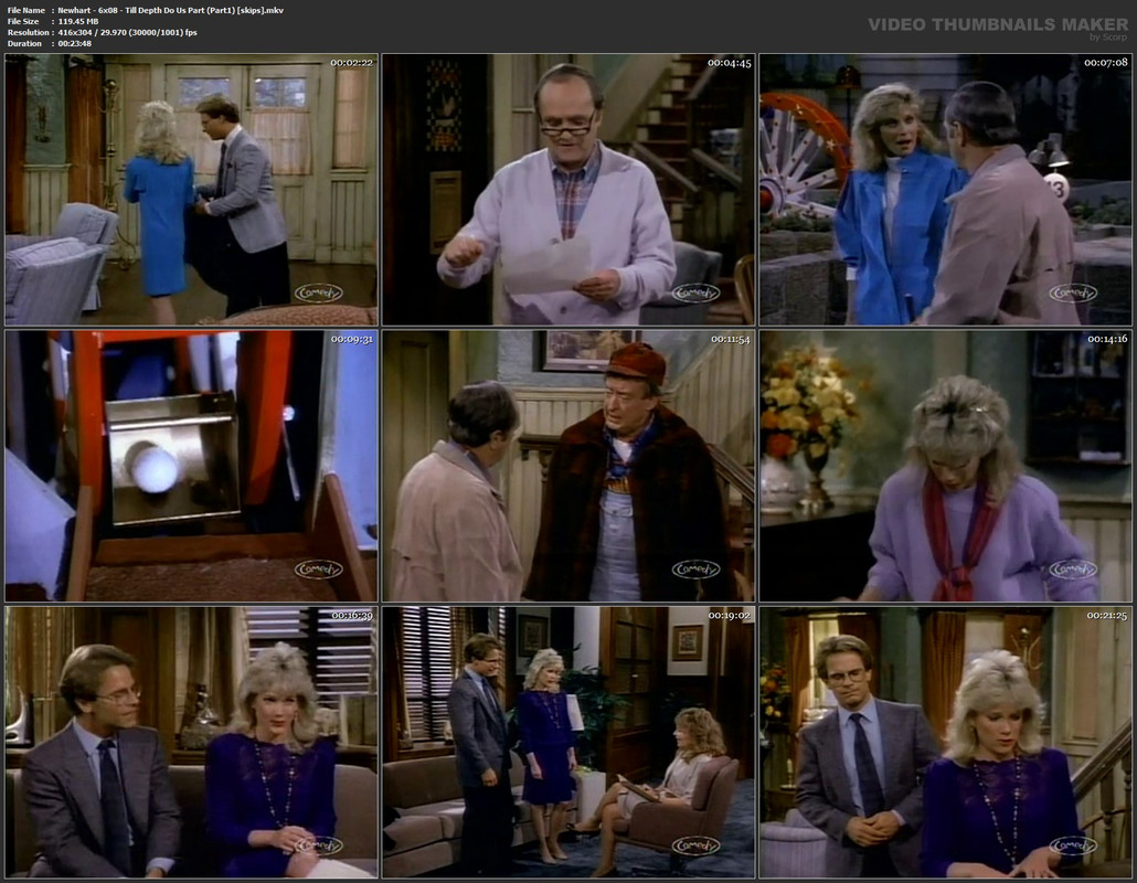 Newhart - 6x08 - Till Depth Do Us Part (Part1) [skips].mkv