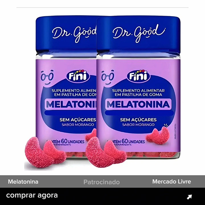Melatonina suplemento para regular o sono - Mercado Livre