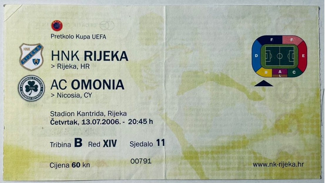 rijeka omonia kup uefa 2006 slika 261988366