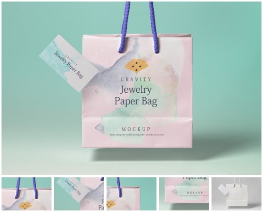 Psd Gravity Shopping Bag Mockup 3 - Pixeden