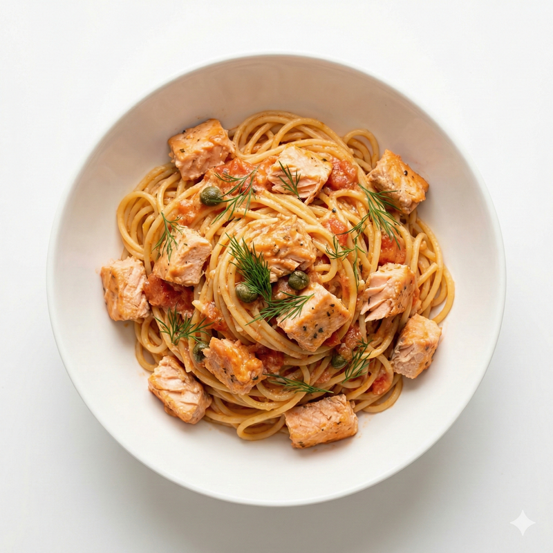 Spaghetti Al Salmón
