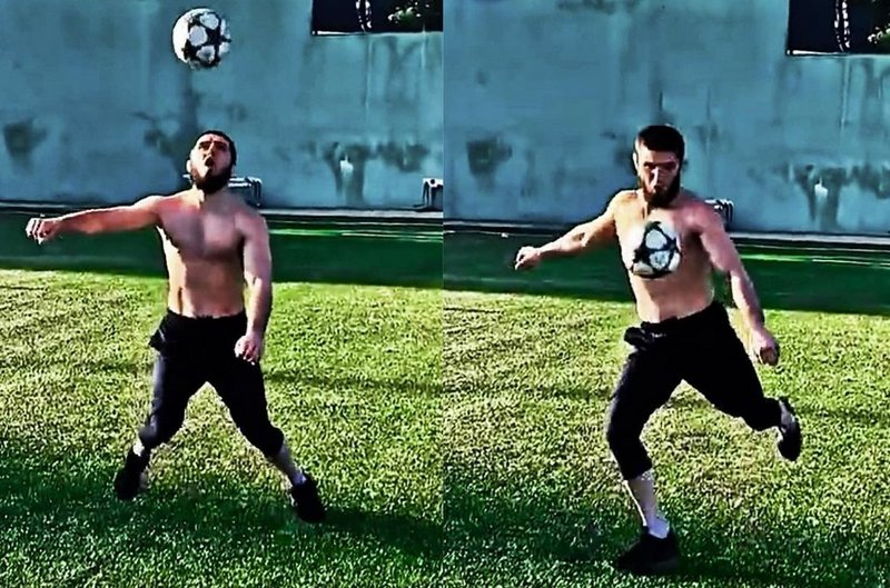 Ислам Махачев показа, че го бива и във футбола