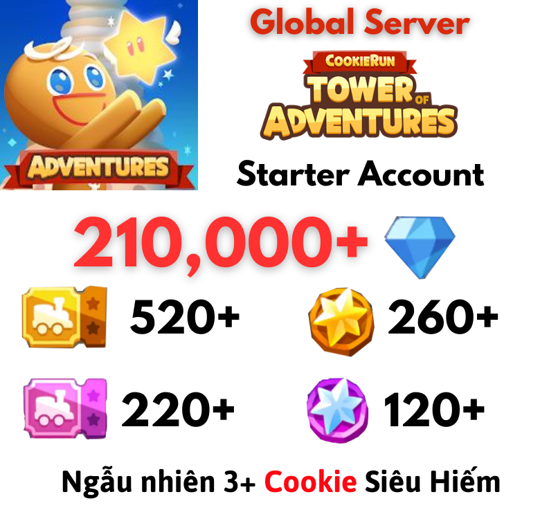 [Global] Cookie Run: Tower of Adventures ToA Starter Account