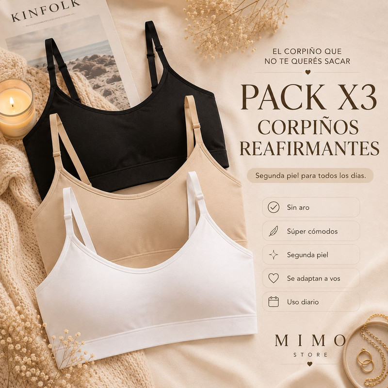 Pack x3 Corpinos Segunda Piel Reafirmante