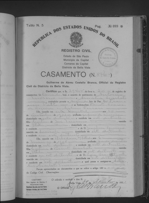 Casamento Antônio moreno (certeza)