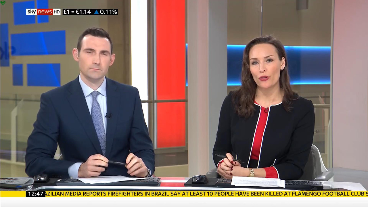 08 February - 12.00.00 - Sky News. Colin Brazier and Jayne Secke