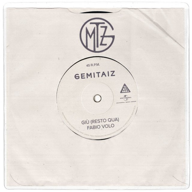 Gemitaiz - Giù (Resto Qua)   Fabio Volo (Singolo, Universal Music Italia srL , 2016) mp3 320 Kbps
