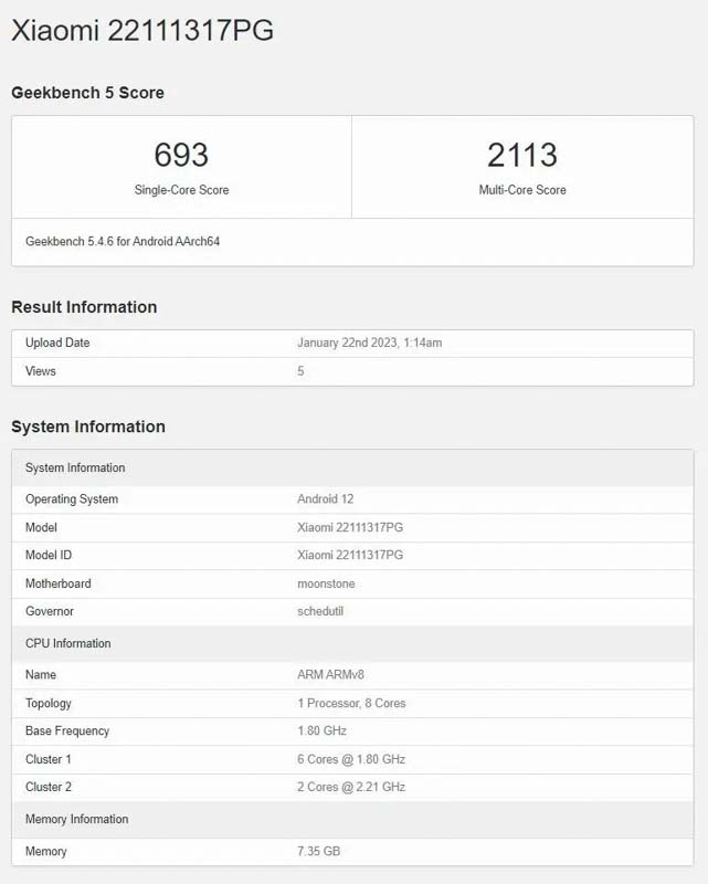POCO-X5-on-Geekbench