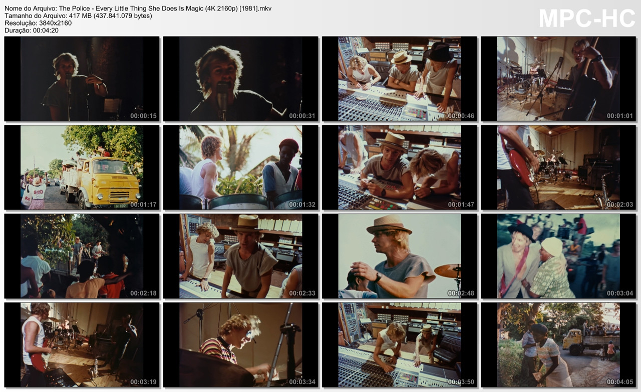 The Police - Every Little Thing She Does Is Magic (4K 2160p) [1981]