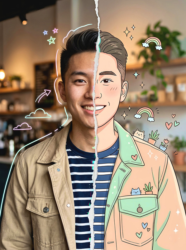 Dual Style Portrait | PromptGet