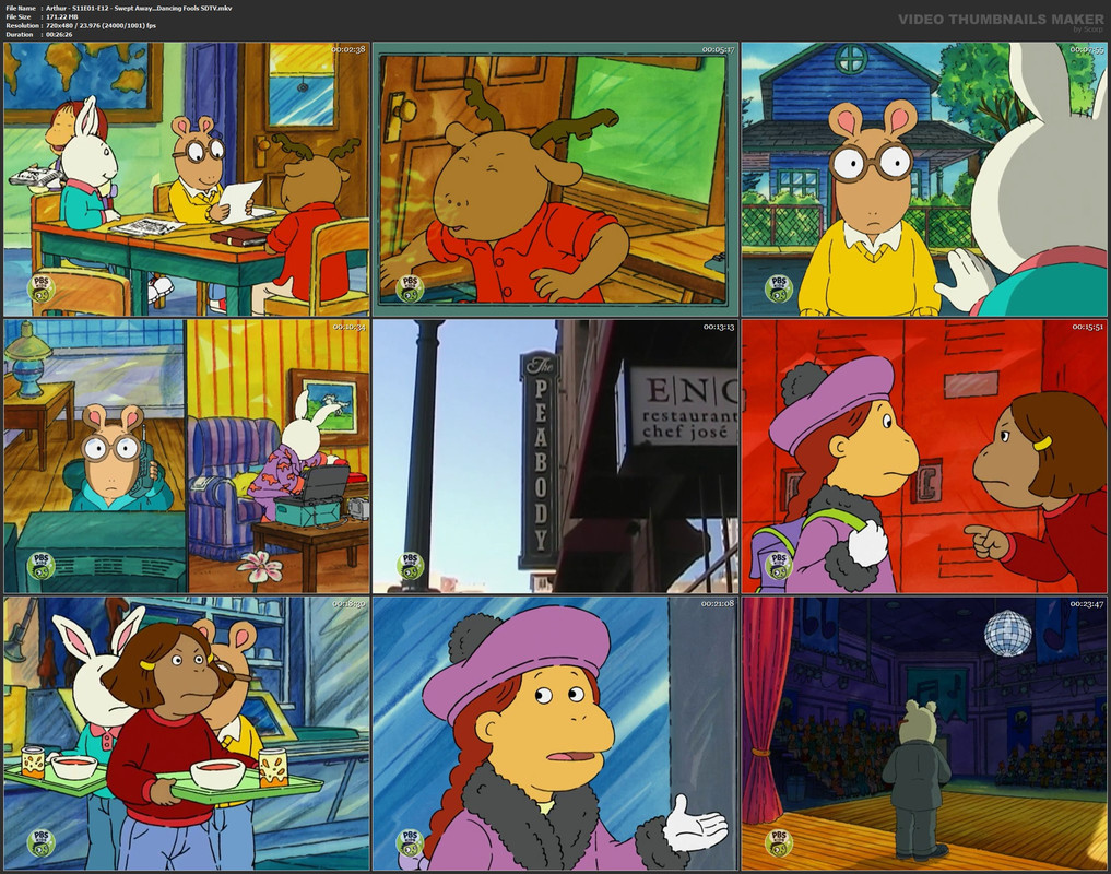 Arthur - S11E01-E12 - Swept Away...Dancing Fools SDTV.mkv