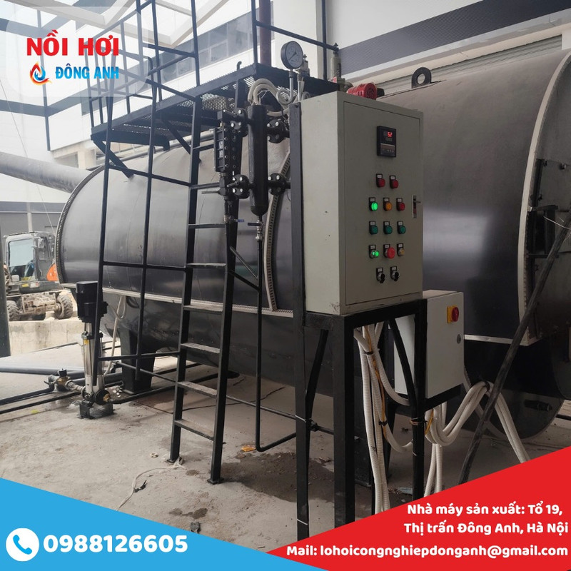 lò hơi đốt dầu 4 tấn