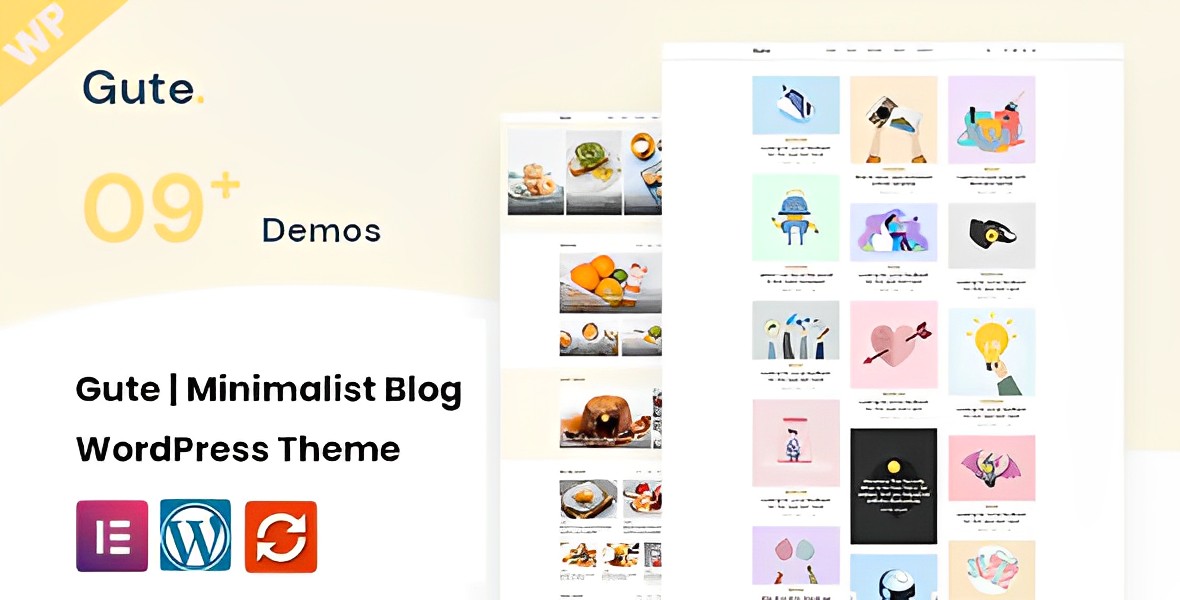 Gute – Minimalist Blog WordPress Theme
