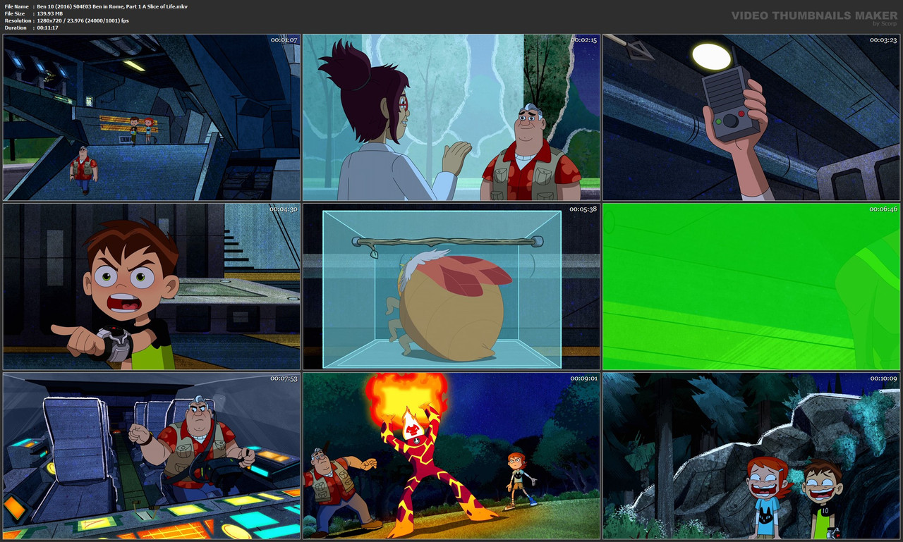 Ben 10 (2016) S04E03 Ben in Rome, Part 1 A Slice of Life.mkv