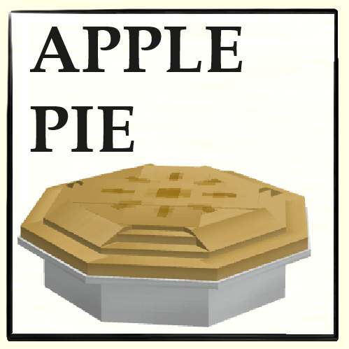 3D Apple Pie Blockbench Model Minecraft Texture Pack