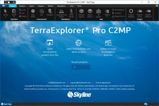 Skyline TerraExplorer Pro 7.2.1.4020