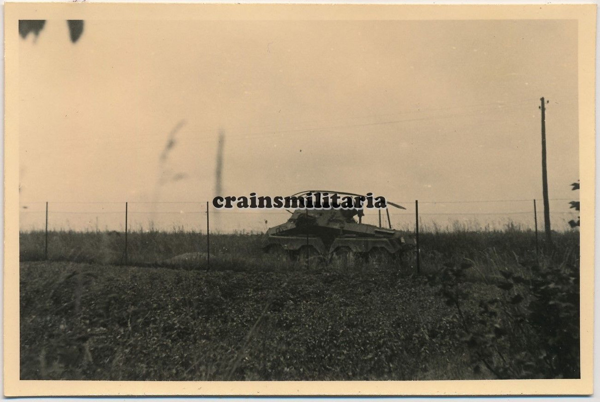 Orig. Foto SdKfz 263 Funk Panzerspähwagen 8-Rad in Frankreich 19