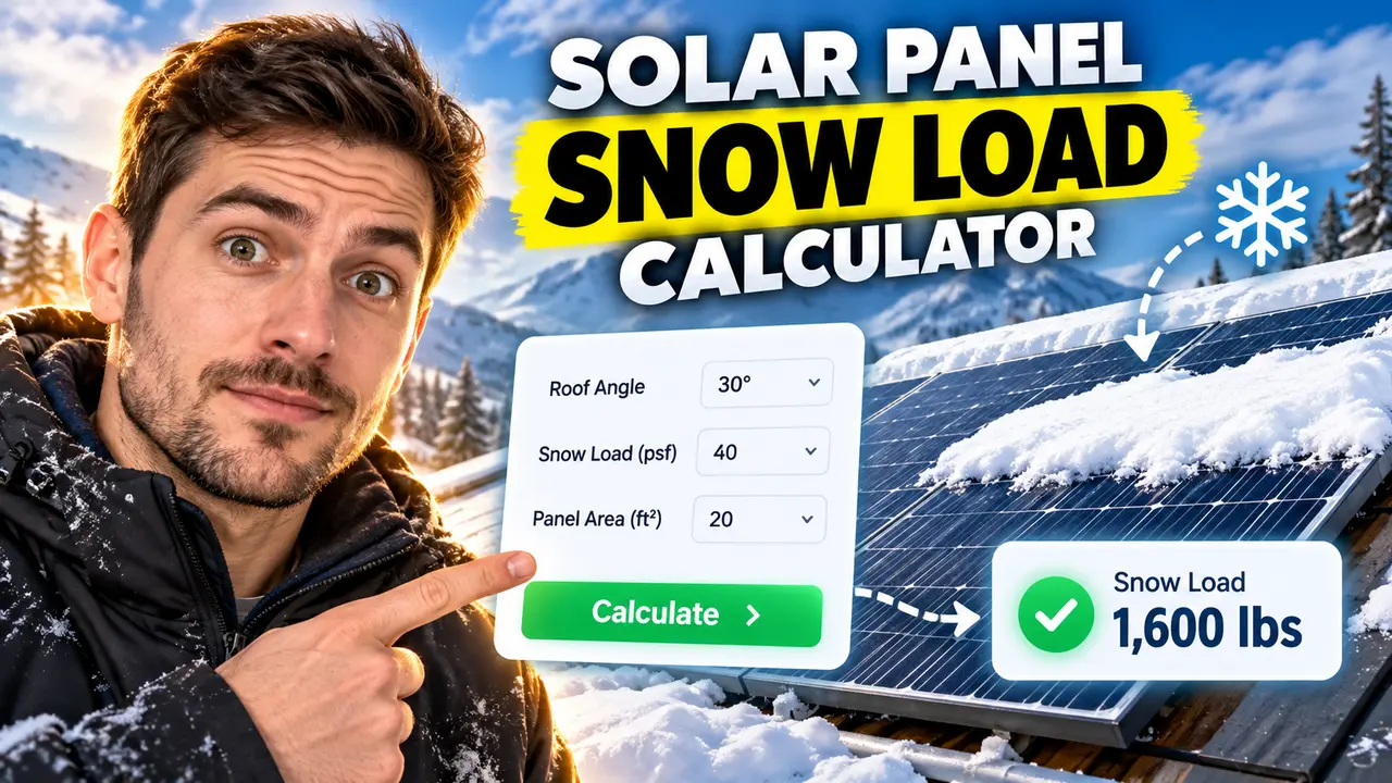 Solar Panel Snow Load Calculator Tool Calculate