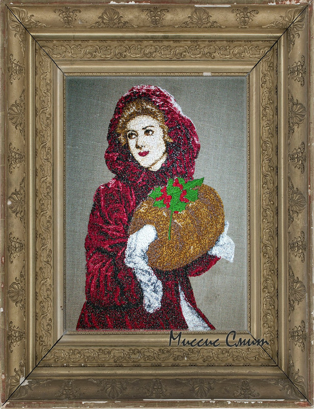 дама в рамке