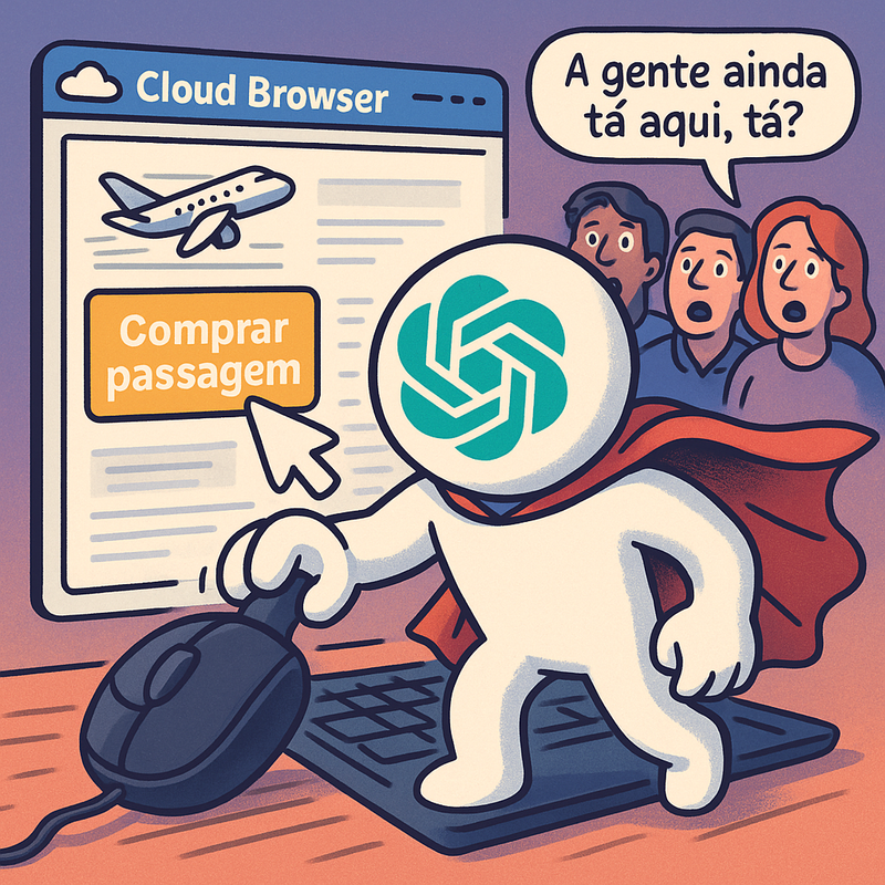 🕹️ ChatGPT descobre o mouse: IA poderá navegar, clicar e resolver tudo por você