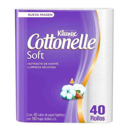 Sam's Club: Papel Higiénico Kleenex Cottonelle Soft 40 rollos 
