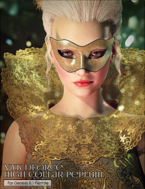 vykdforcehighcollarpeplum00maindaz3d