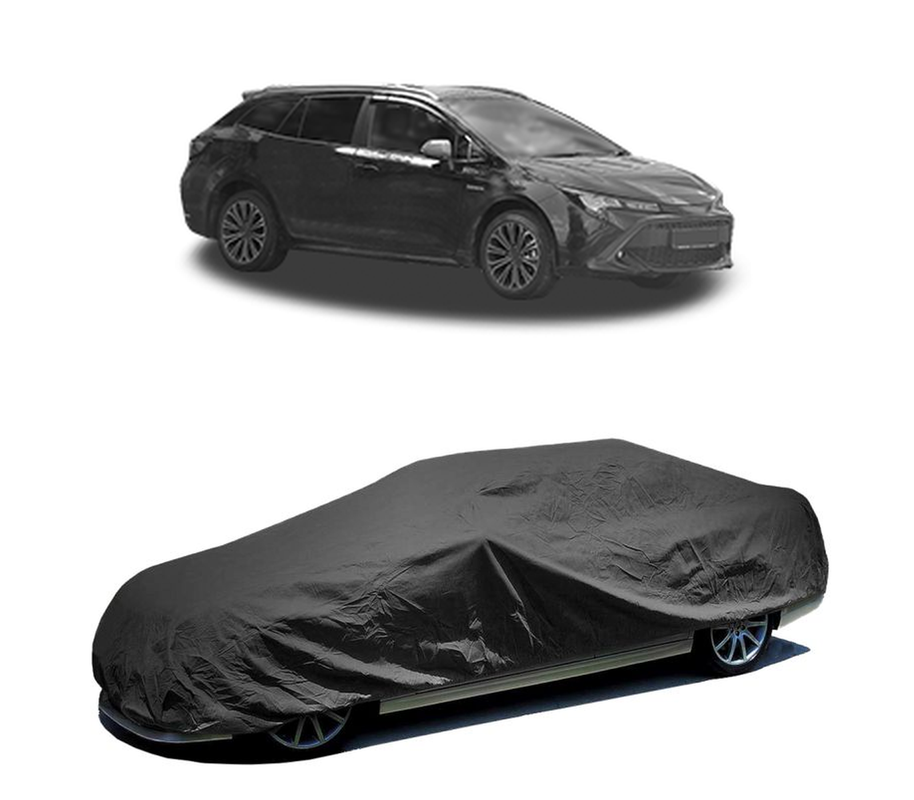 Husa tip prelata auto pentru TOYOTA COROLLA Estate (_E21_) 2019,culoare negru, material textil impermeabil, rezistanta la intemperii praf UV, CARPASSION Husa Protectie