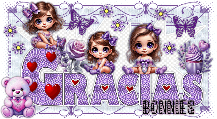 Gracias Peques Lavanda bonnies