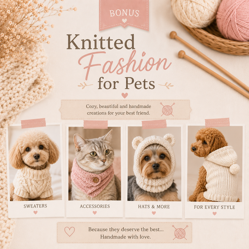 Knitted Fashion for Pets