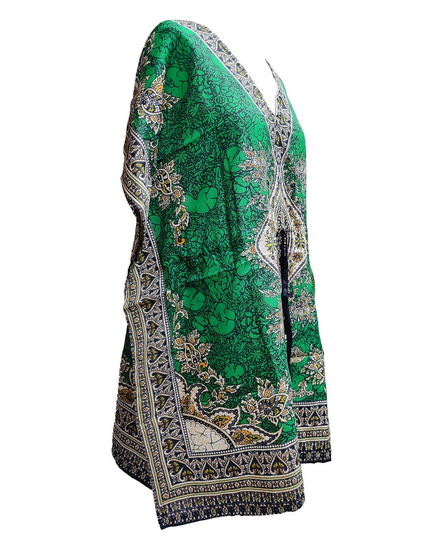 Women Kaftan Short Maxi Kaftan Hippy Boho Tunic Plus Size Dress Nightdress - Picture 15 of 33