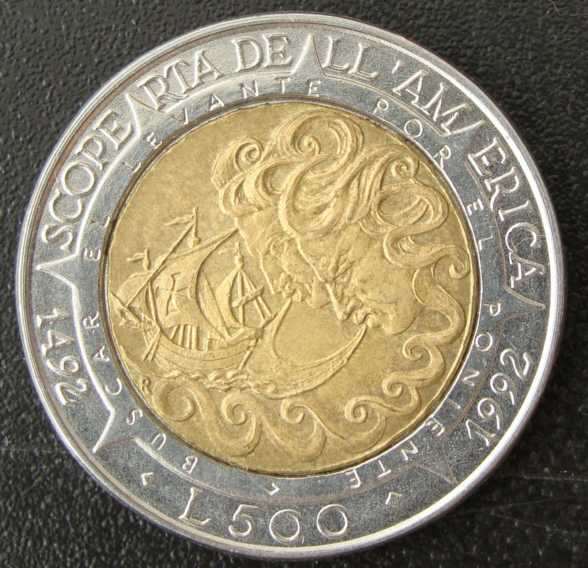 500 Liras. San Marino (1992) SMR-500-Liras-1992-rev