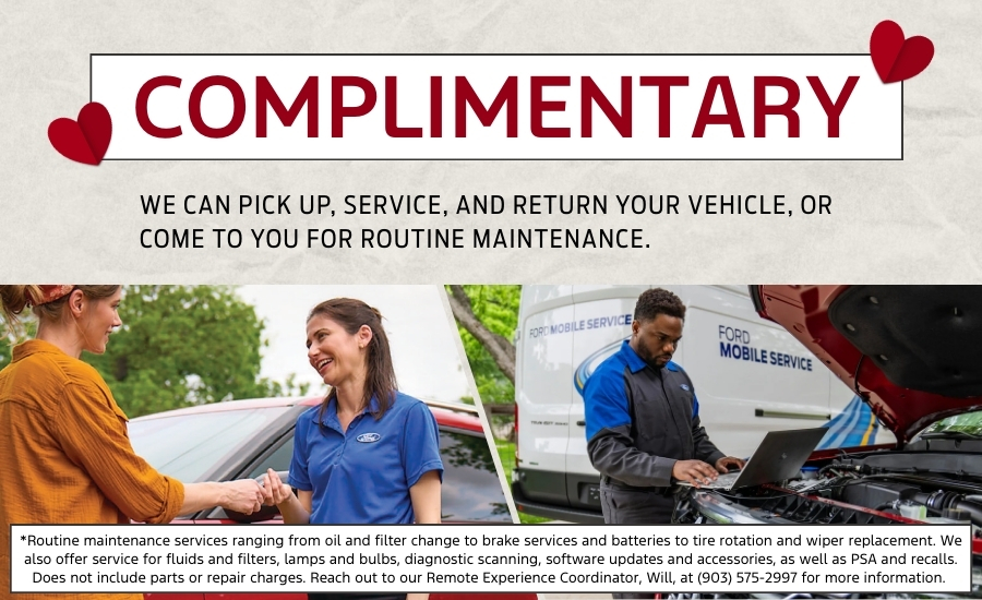 February 2026 Ford Mobile Service and Pick Up and Delivery