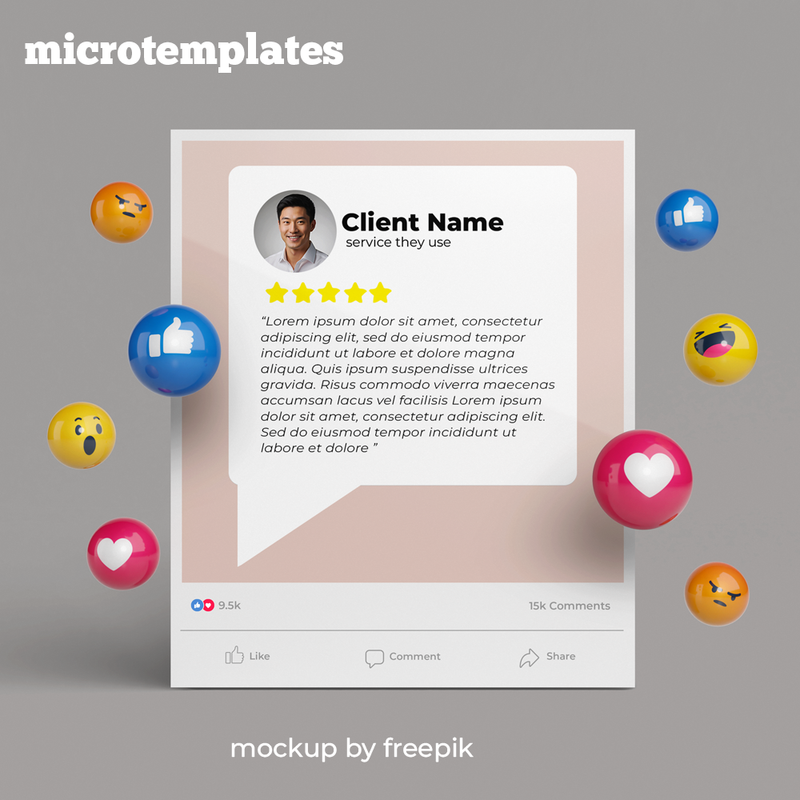 customer review social media post