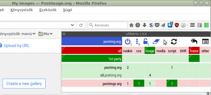 Firefox kiegészítők: uMatrix | Linux Mint Magyar Közösség