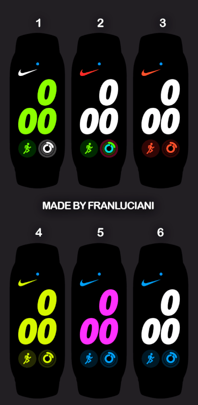 Nike+ Digital by franluciani - Amazfit • Xiaomi Mi Band 5 | 🇺🇦 AmazFit,  Zepp, Xiaomi, Haylou, Honor, Huawei Watch faces catalog