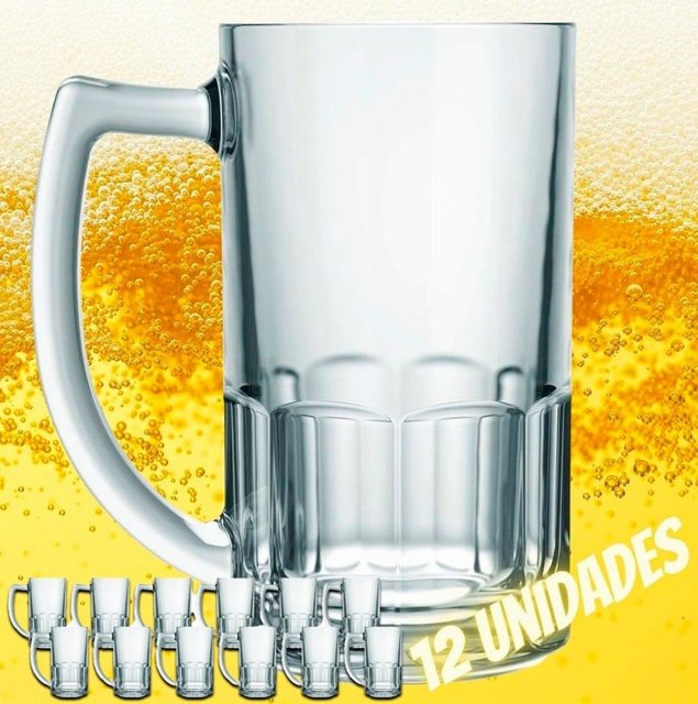 Conjunto Caneca Cerveja Bristol 340ml 12 Peças – Nadir