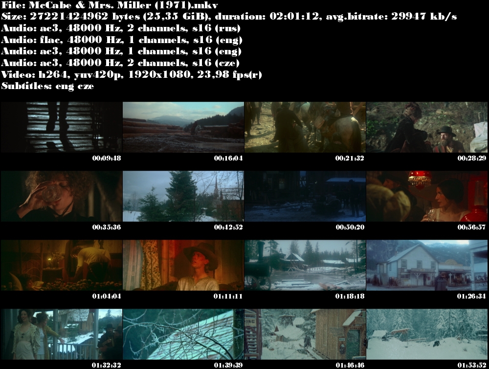 McCabe a paní Millerová / McCabe & Mrs. Miller (1971)