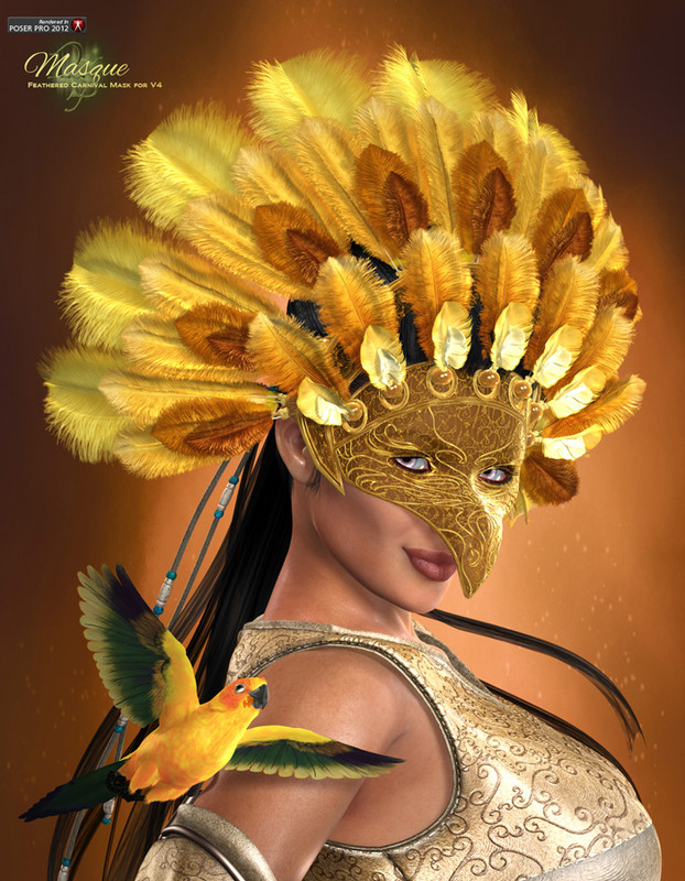 Masque: Feathered Mask for V4