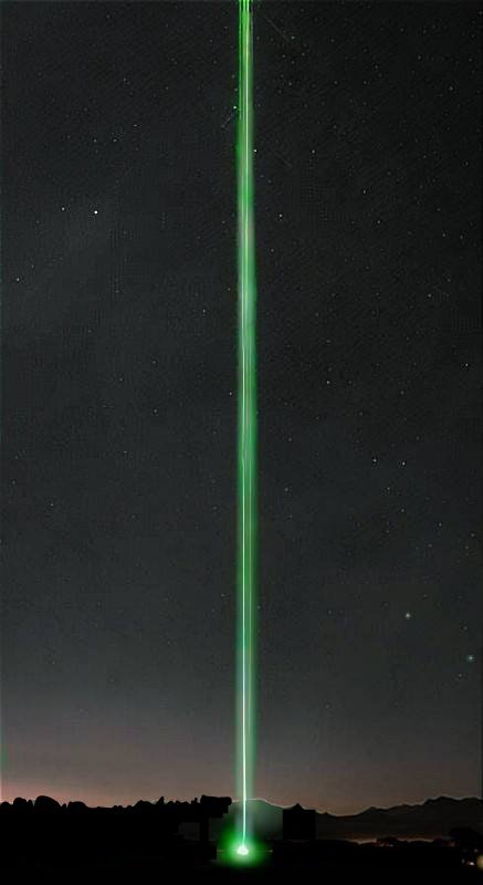 un laser verde astron�mico puede ser un problema