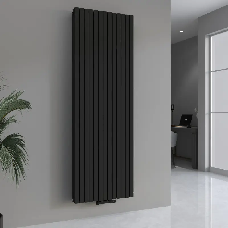 Radiateur vertical double paroi 1800x500 – 3000W – Noir – Radiatherm