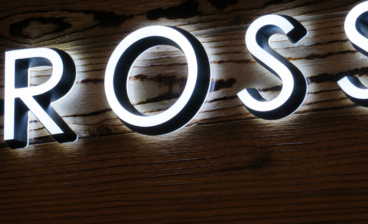 ALC-03-FB acrylic luminous letter display view 1