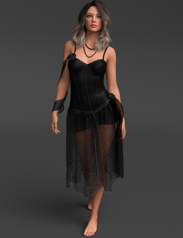 dForce Xanah Dress for Genesis 9
