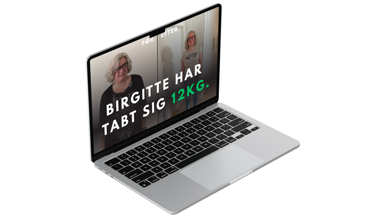 Birgittes udvikling før og efter et personligt træningsforløb