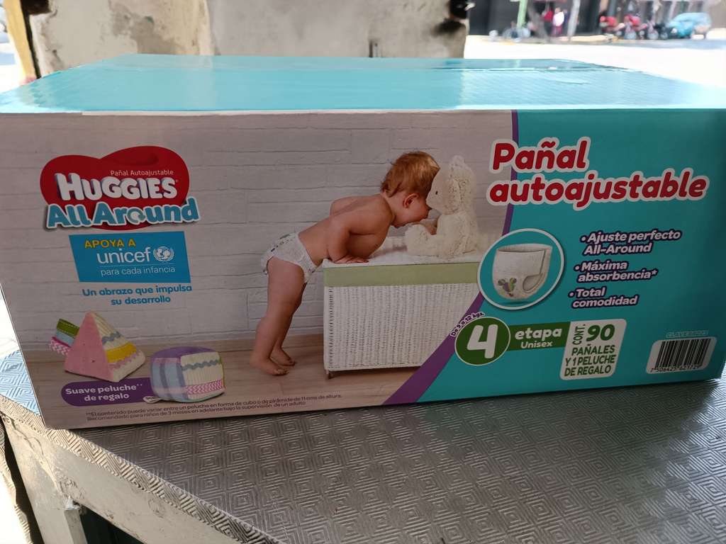 Sam's Club 90 Pañales huggies AllAround etapa 4 