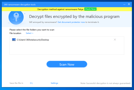 360 Ransomware Decryption Tool 1.0.0.1271