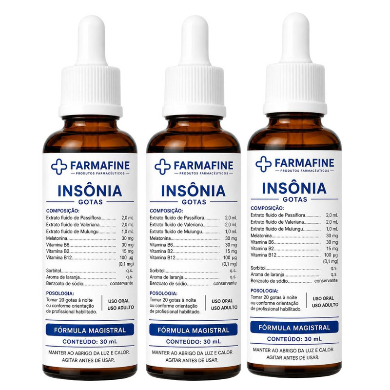 Fórmula para Insônia Farmafine — 3 frascos