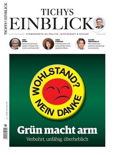 Cover: Tichys Einblick Magazin No 10 Oktober 2022