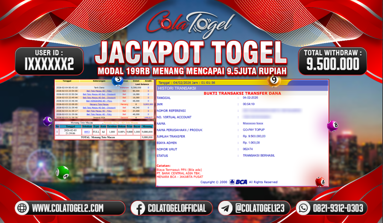 JACKPOT TOTO MACAU!! 